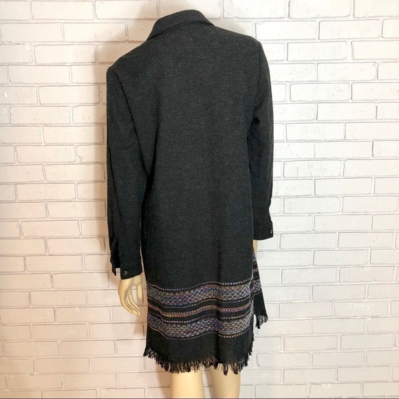 T. Garment Long Lightweight Button Down Jacket - Picture 5 of 8